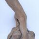 Brutalist solid patinated wood lamp foot