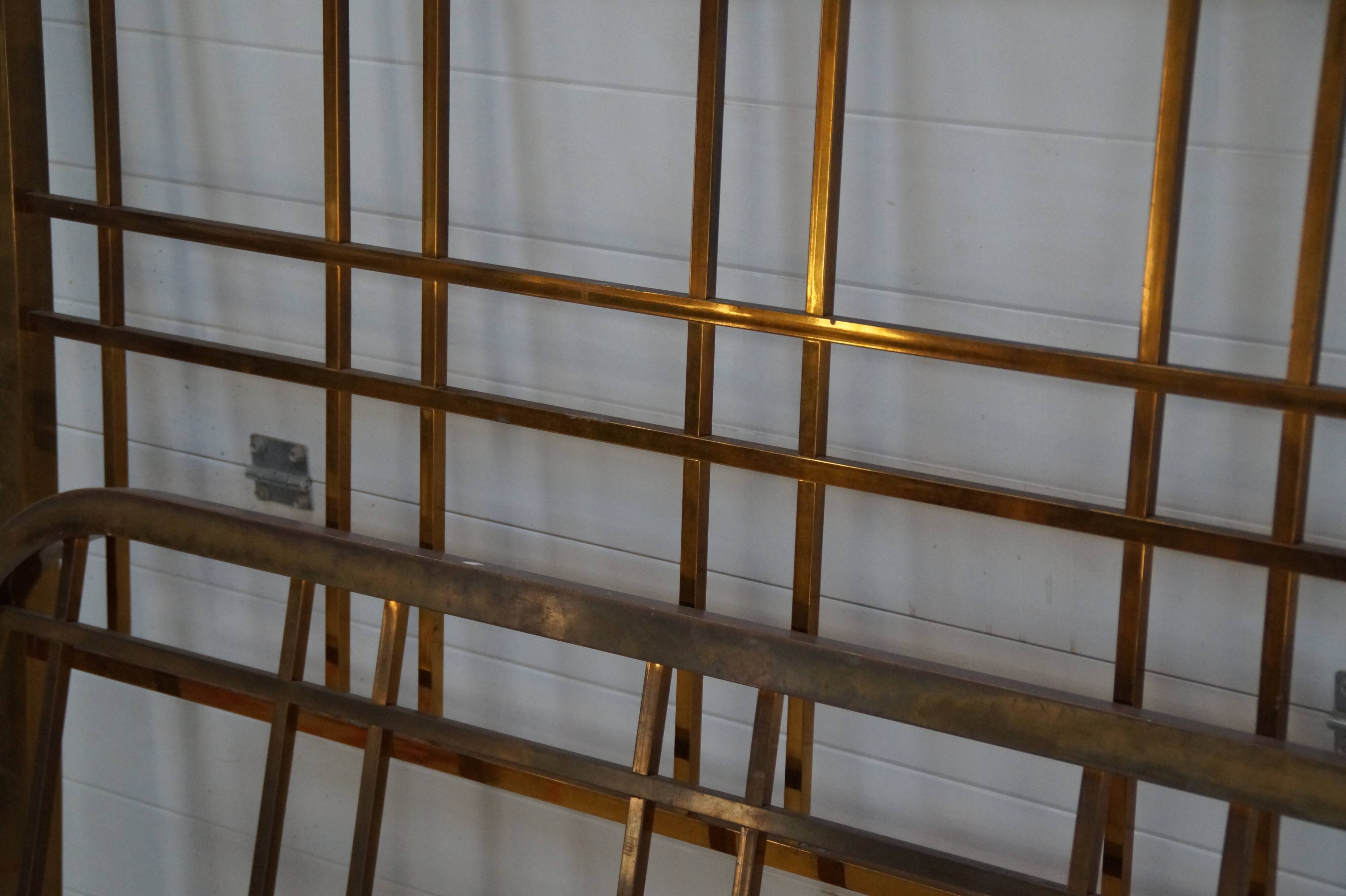 Bed art deco brass 150x190