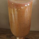 Vintage stoneware liqueur bottle with handle