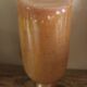 Vintage stoneware liqueur bottle with handle