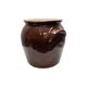 Large French brown glazed stoneware pot, 2nd half 1900s