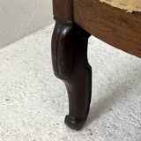 Louis Philippe bench in Leopard fabric
