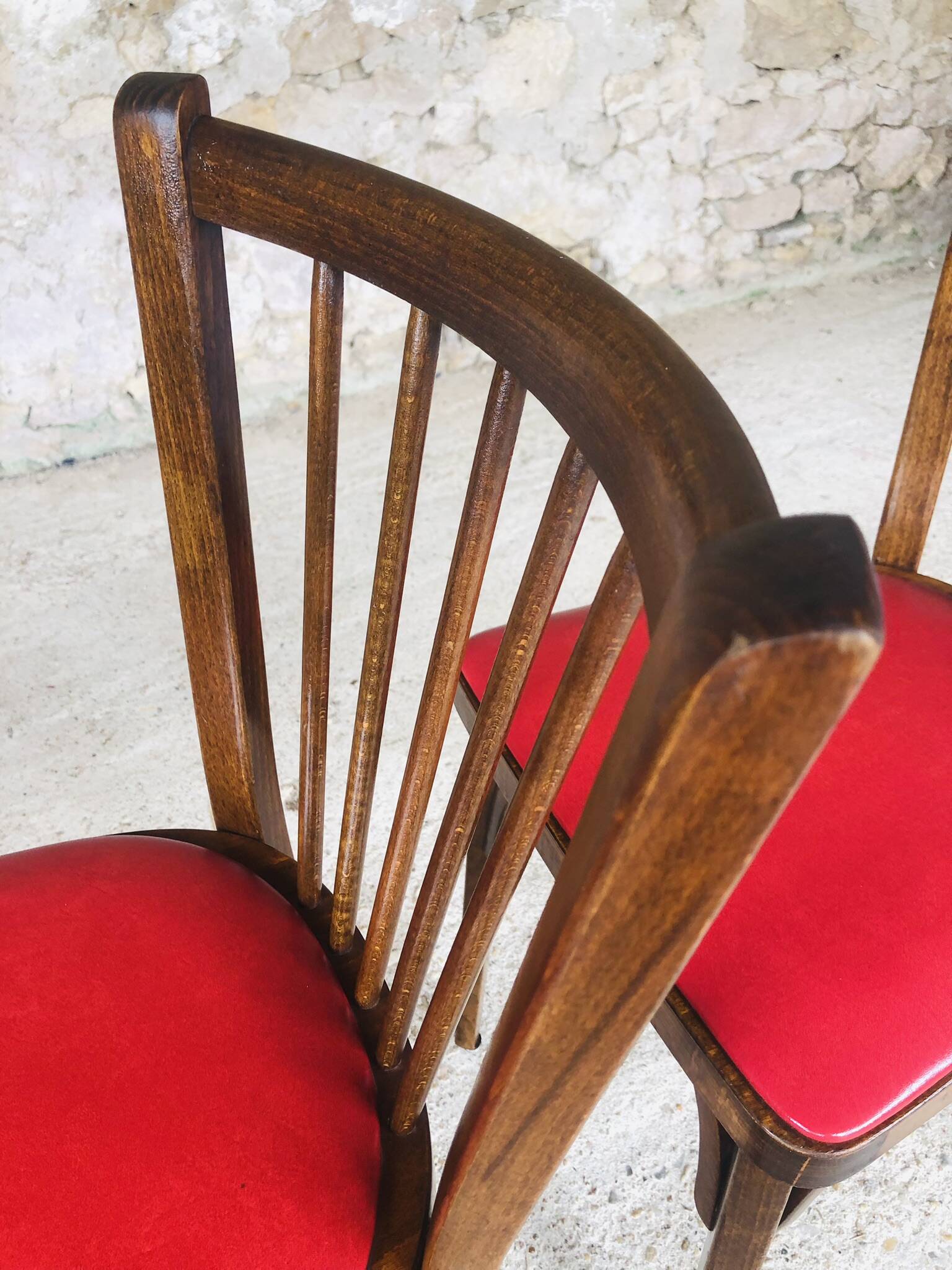 Pair of bistro chairs model # 153 by Baumann, circa 50/60