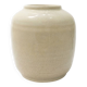 Vase Art Déco en céramique beige attribué à Pieter Groeneveldt 1930