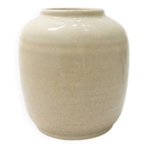 Art Deco vase in beige ceramic attributed to Pieter Groeneveldt 1930