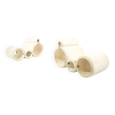 Pair de Fauteuils Tube de Joe Colombo pour Flexform, première édition