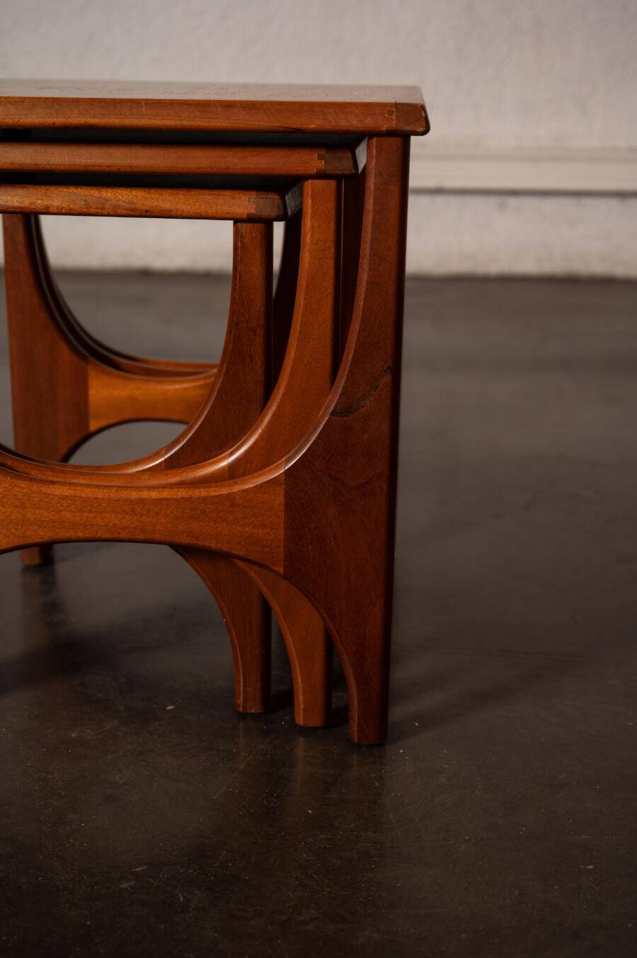 Teak nesting tables