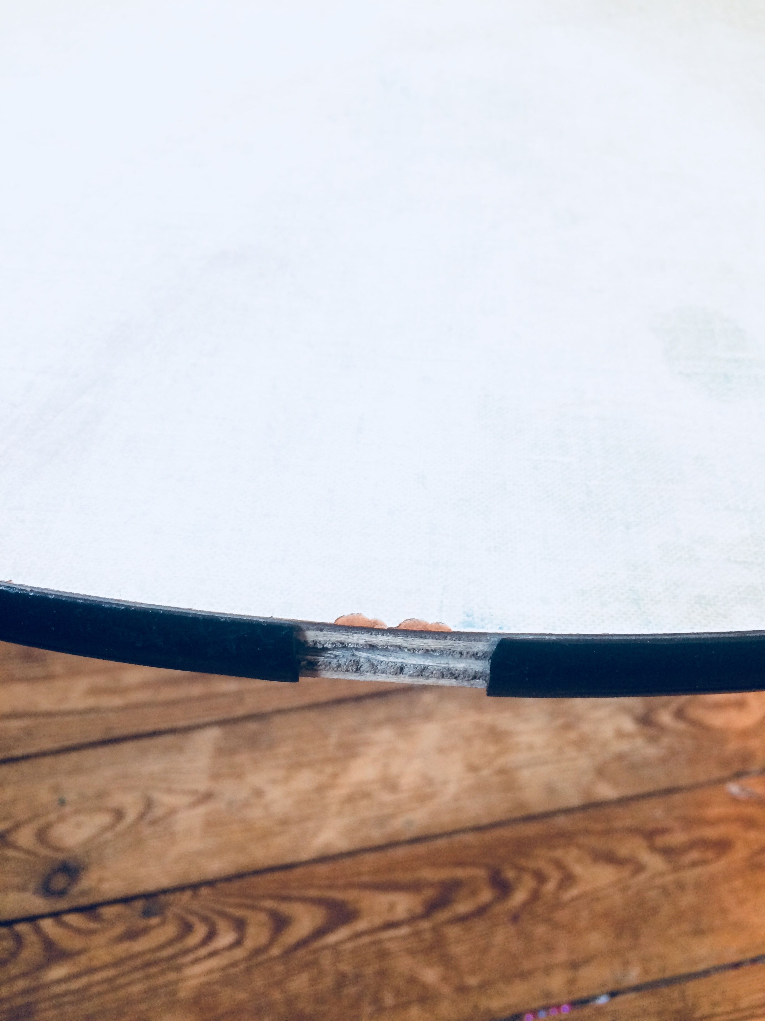 Sky blue formica stool