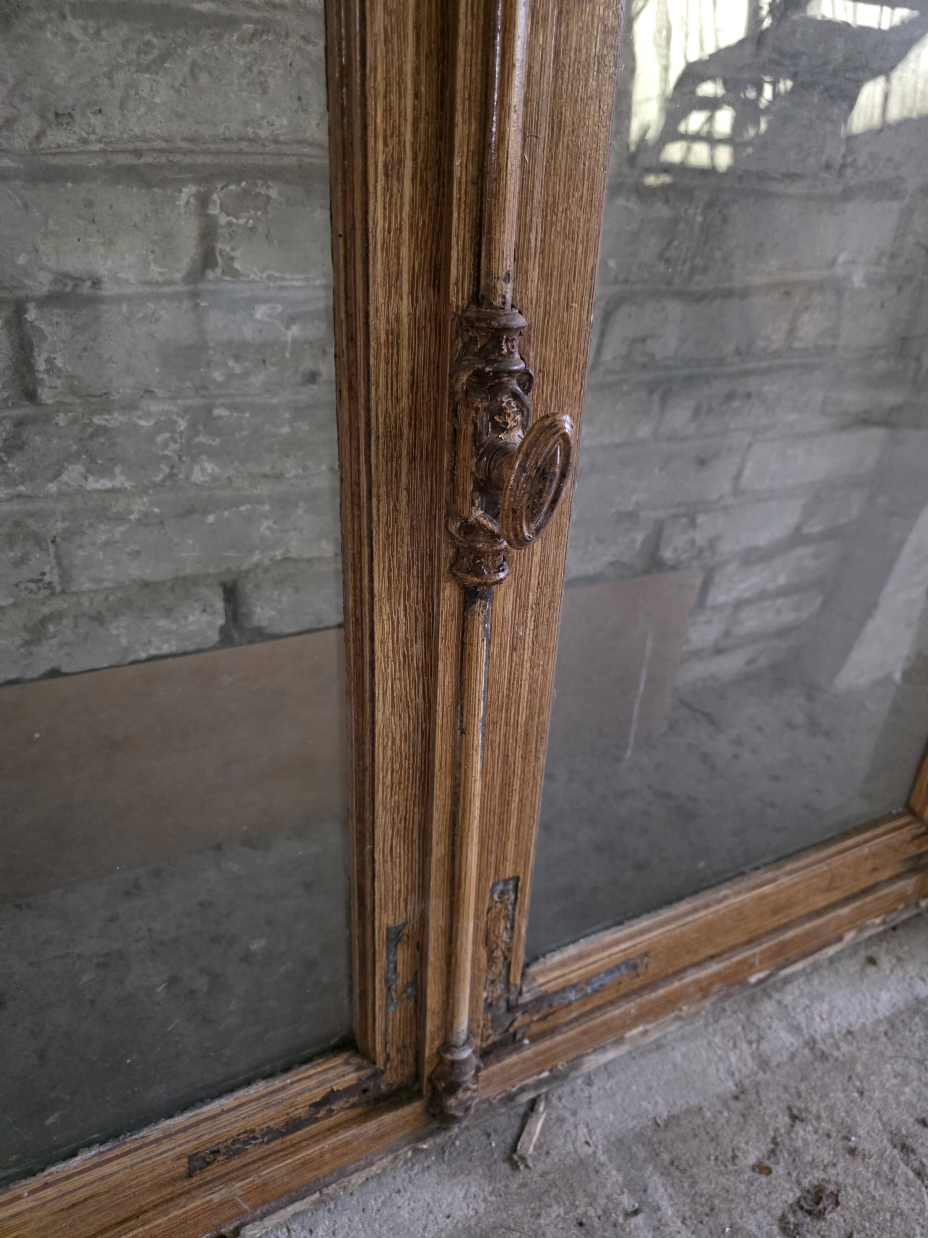 Solid oak window from the early 20th century.