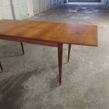 Scandinavian teak table with built-in extension