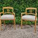 Pair of Jugendstil armchairs in solid ash and sheepskin 1910