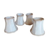 4 small old lampshades
