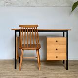 Vintage modernist oak desk