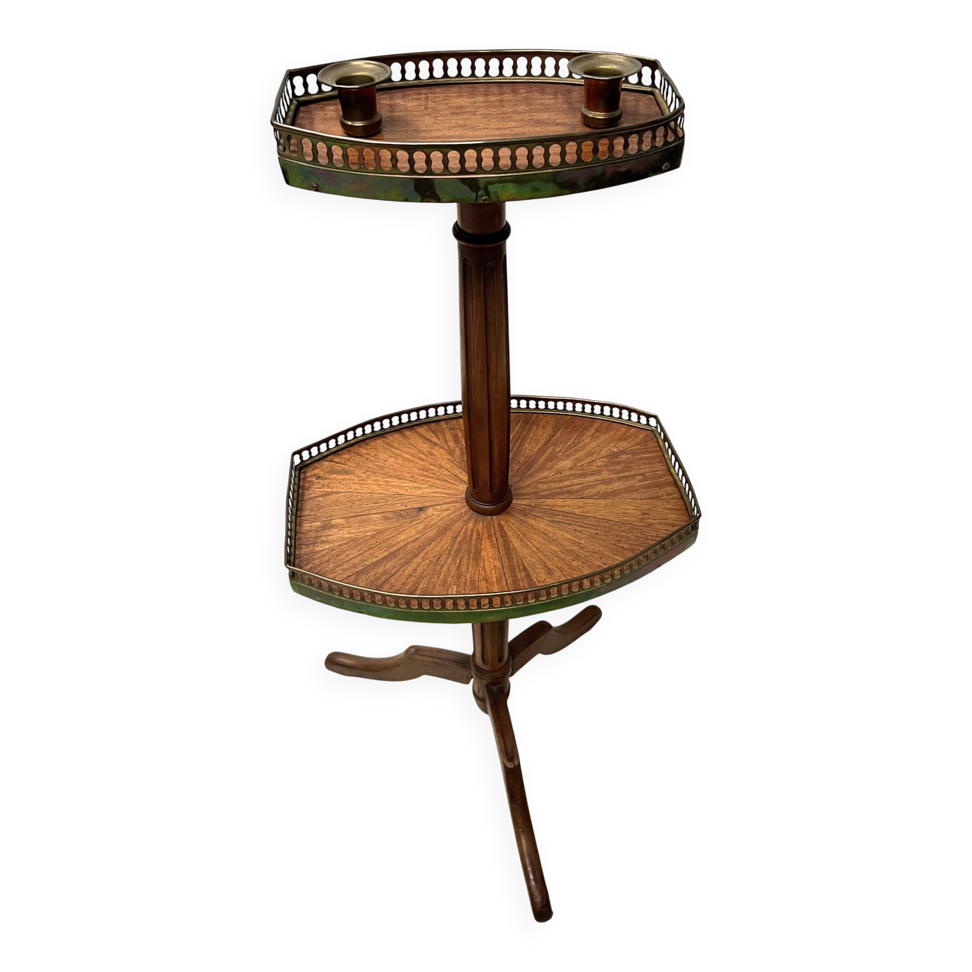 Silent servant in Louis XVI style in mahogany, 20th century.