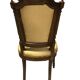 Queen's chair in Louis XVI style, wood and fabric, late 19th century.