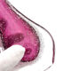 Vase signé Formia - Murano - Sommerso & Bullicante violet - 1970