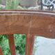 6 bistro chairs, pattern on the seat