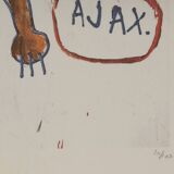 Jean-Michel Basquiat. Numbered colour silkscreen. 1990s.