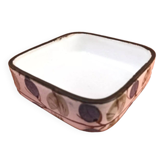 Niderviller Earthenware Dish Manufacture France "Plums" Collection