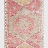 3x12 Red Tribal Turkish Runner Rug 83x370Cm SK 24645