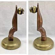 Vintage Streamline Ship bronze Art Deco wall light Ezan