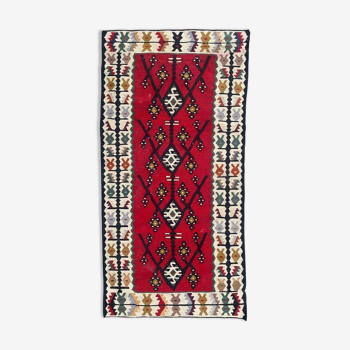 Vintage Turkish Kilim 125x63 cm