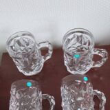 4 cut crystal beer mugs from Tiffany and Co.