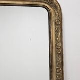 Miroir ancien trumeau doré Louis Philippe