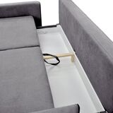 Grey sofa bed