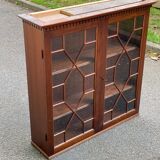English mahogany display cabinet