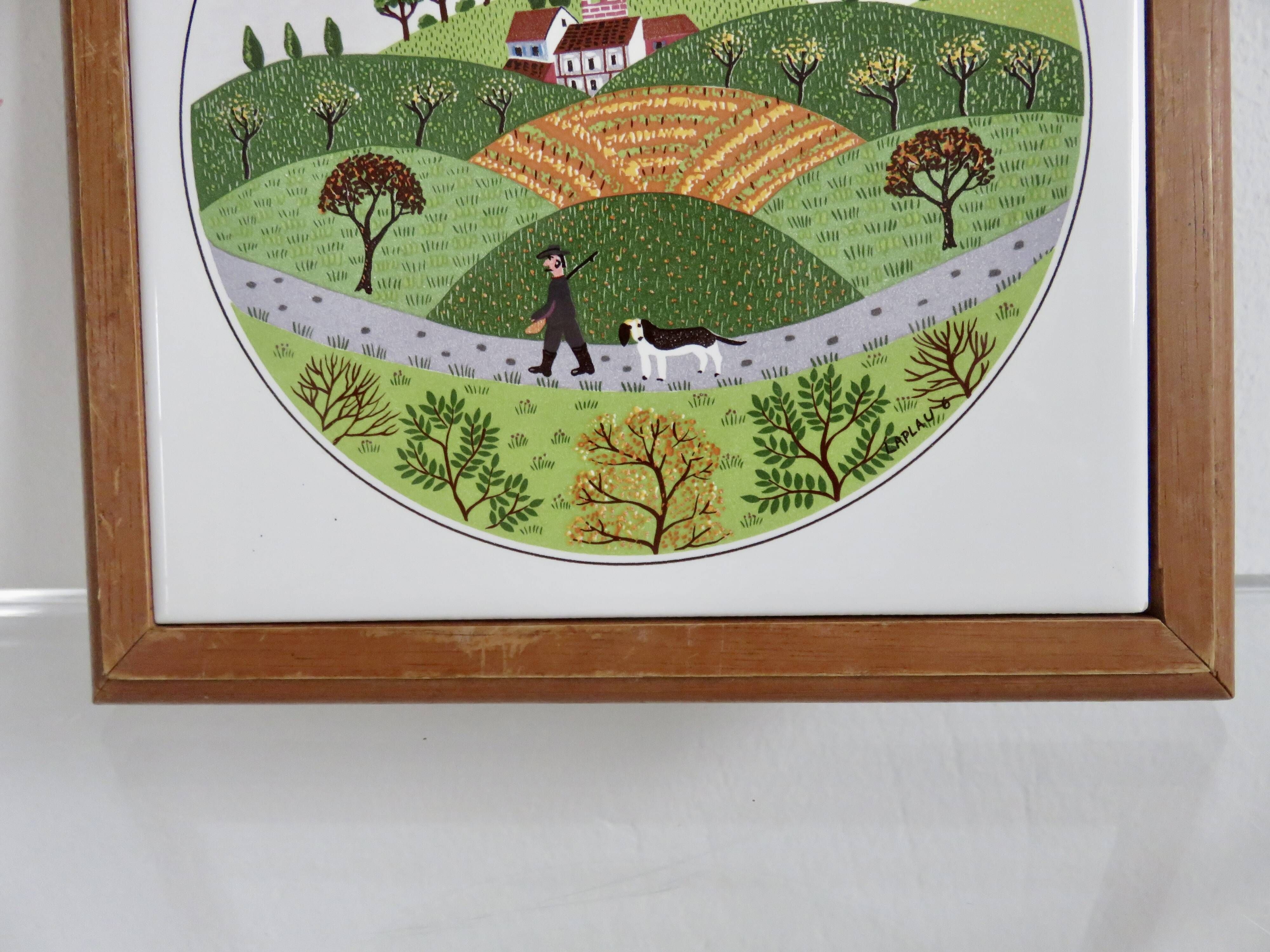 Villeroy & Boch set of 3 trivets, design by Gerard Laplau, 1980