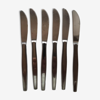 Set 6 Rostfrei stainless steel table knives