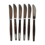 Set of 6 Rostfrei stainless steel table knives