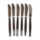 Set of 6 Rostfrei stainless steel table knives