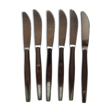 Set of 6 Rostfrei stainless steel table knives