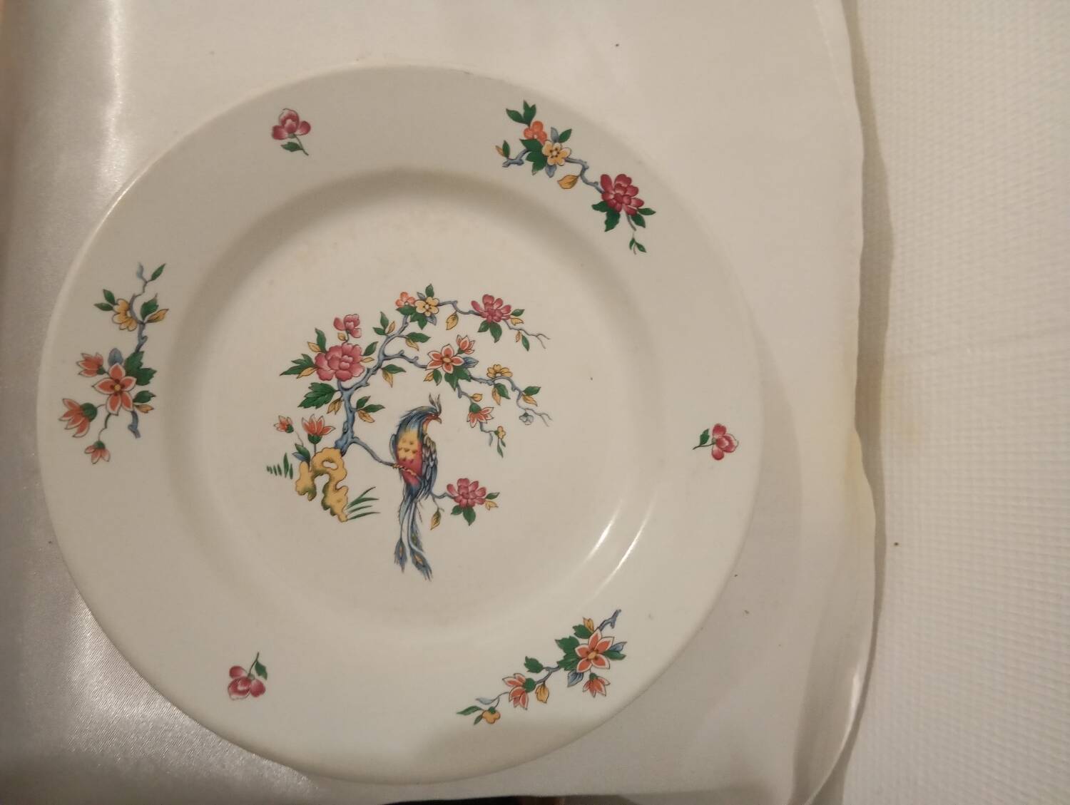 Sarreguemines plates paradise bird