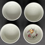 Set of 4 ramekins in Paris porcelain