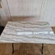 Bistro table with marble top and cast iron legs