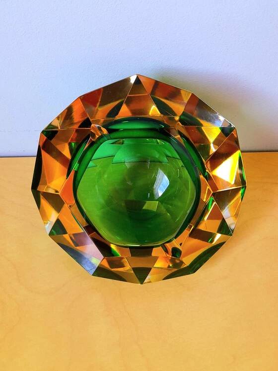 Murano glass ashtray, Flavio Poli, 1970s