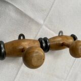 Wooden Coat Rack with 2 Hooks