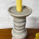 Large earthenware candle holder