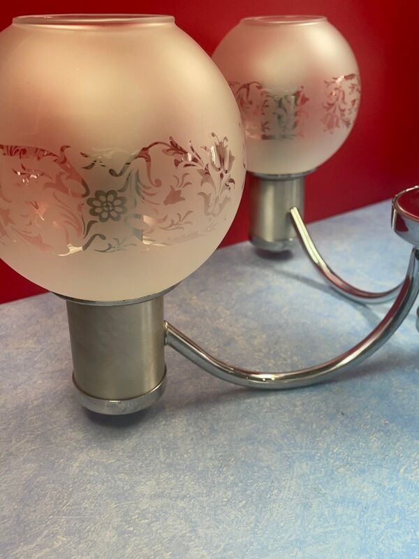 Chandelier "vintage design" 70, 5 fires