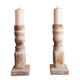 Bougeoirs en bois. Bougeoir en bois. Lampes en bois.