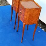 Pair of rosewood bedside tables