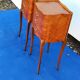 Pair of rosewood bedside tables