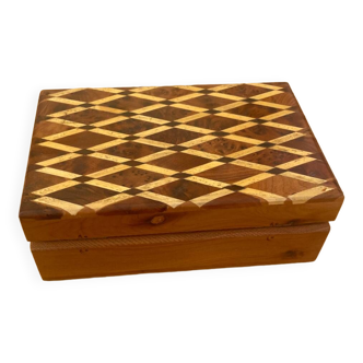 Marquetry jewelry box