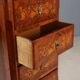 Antique Napoleon III cabinet in violet wood, 19th century.