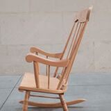Wooden rocking chair 60's