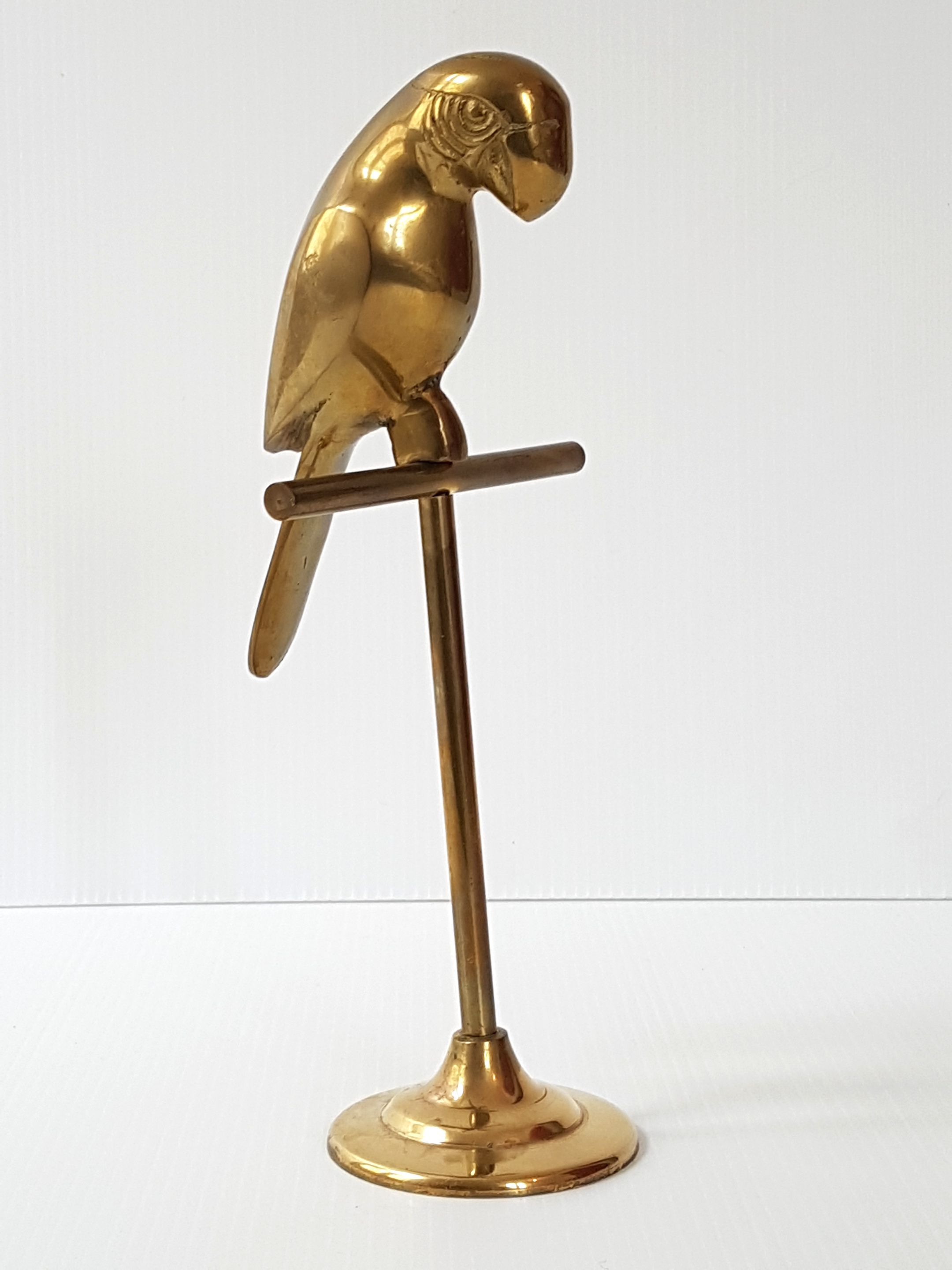 Golden brass parrot 1970