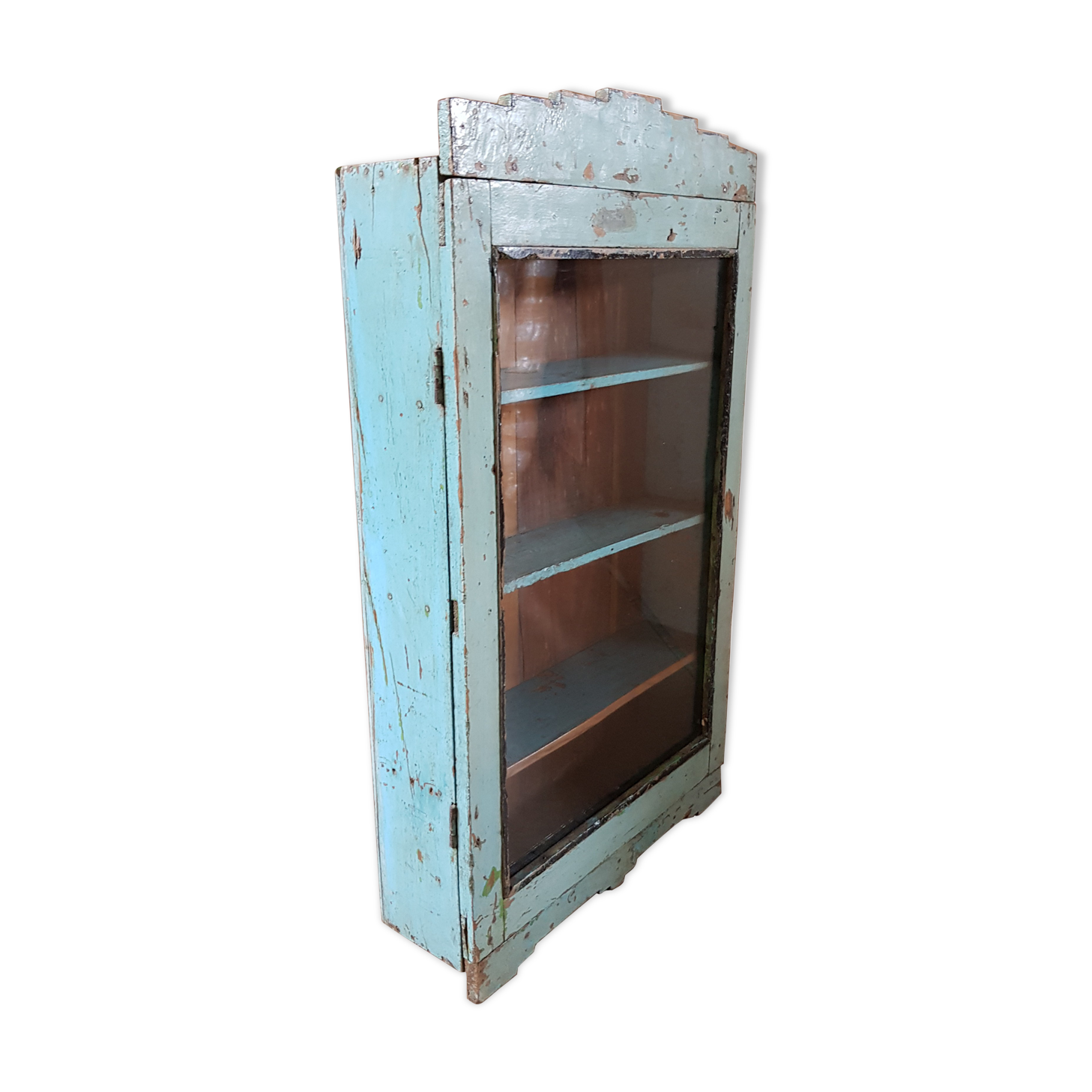 Medicine cabinet - showcase - Burmese teak wall shelf